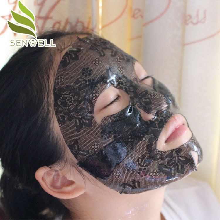 Lace hydrogel facial mask-black 2 Lace hydrogel facial mask-black 2